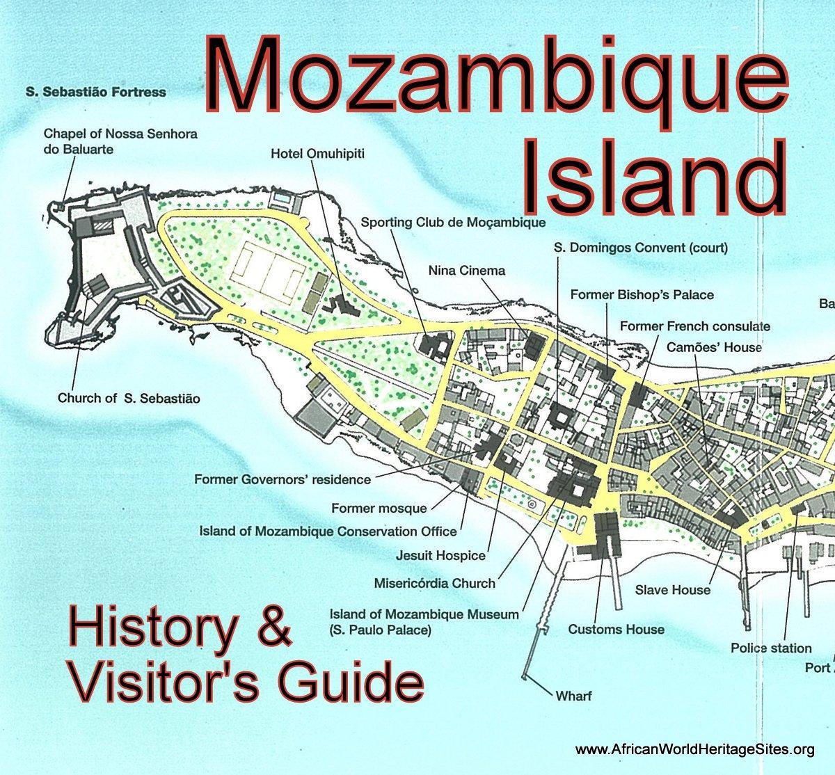 kaart van Mosambiek-eiland