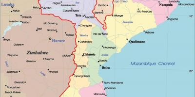 Mosambiek in die kaart