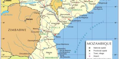 Maputo, Mosambiek kaart