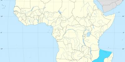 Mosambiek-kanaal afrika kaart